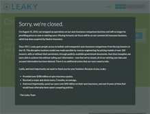 Tablet Screenshot of leaky.com